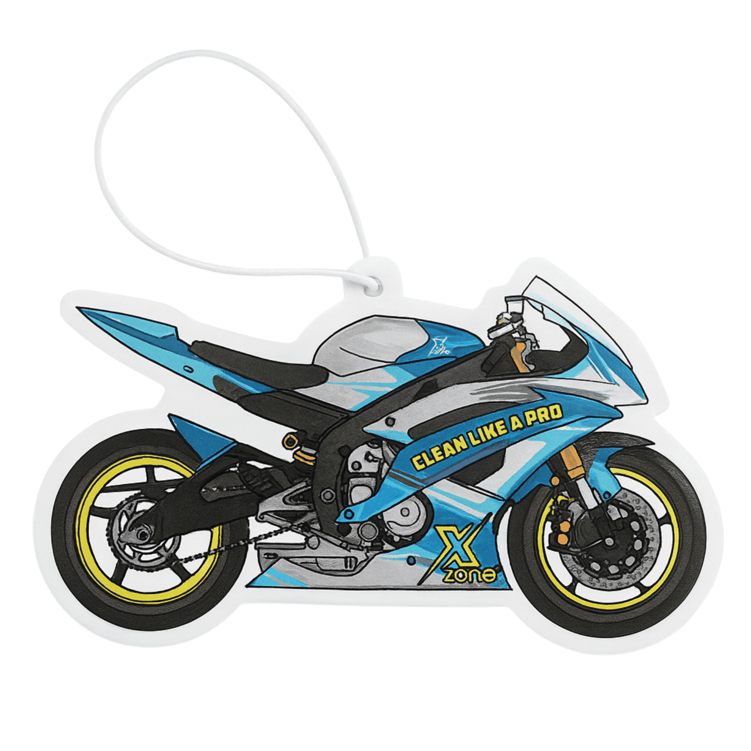 Zawieszka zapachowa w kształcie motocykla - widok produktu