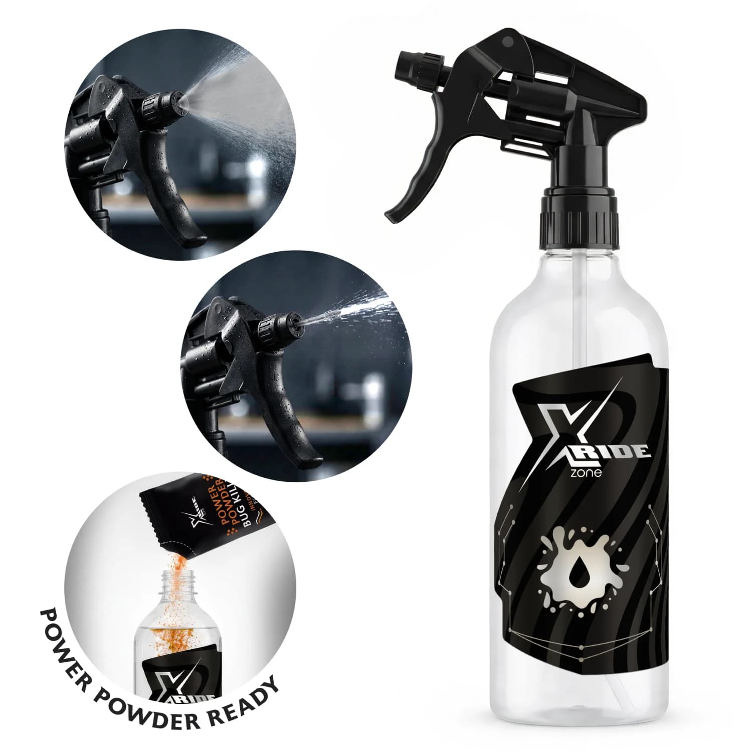 Shaker for Power Powder - Butelka 500ml z regulowanym atomizerem